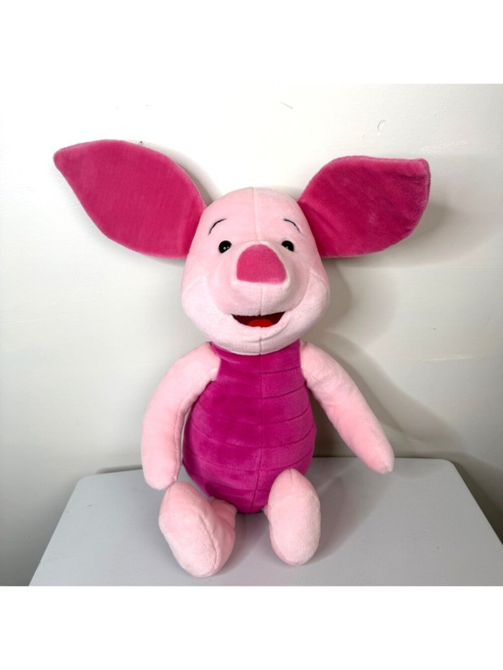 Vintage Mattel Disney Winnie the Pooh Piglet 23" Jumbo Plush Stuffed Animal